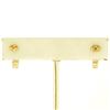 Image 3 : 14k Yellow Gold .62 ctw Channel Set Square Sapphire Bar Set Diamond Cuff Earring
