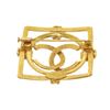 Image 2 : Chanel Gold CC Square Brooch