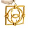 Image 3 : Chanel Gold CC Square Brooch