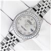 Image 3 : Rolex Ladies Quickset Cream Arabic Diamond Datjust Wristwatch 26MM