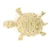 Image 1 : Petite 14K Yellow Gold Amazing Highly Detailed Textured Turtle Brooch Pin 4.33g