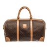 Image 1 : Celine Macadam Pattern Logo Embossed Big Boston Bag Brown