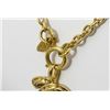 Image 3 : Chanel Gold-tone Metal CC Quilted Logo Pendant Necklace