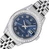 Image 1 : Rolex Quickset Blue Roman Dial Diamond Bezel Datejust Wristwatch 26MM