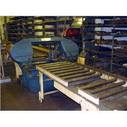 MEBA METAL BAND SAW W/POWER CONVEYOR