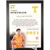 Image 2 : NBA CHRONICLES ROOKIE CARD JADEN SPRINGER TENNESSEE