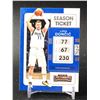 Image 1 : 2021-22 SEASON TICKET NO. 18 LUKA DONCIC MAVERICKS