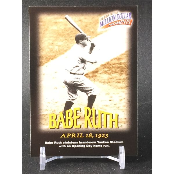 FLEER 1997-98 MILLION DOLLAR MOMENTS BABE RUTH