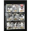 Image 1 : LOT OF 9 COOPERSTOWN COLLECTION GOLD SCRIPT HALL OF FAME CARDS