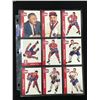 Image 1 : LOT OF 9 1956-57 PARKHURST REPRINTS NHL STAR CARDS