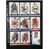 Image 1 : LOT OF 9 1956-57 PARKHURST REPRINTS NHL STAR CARDS