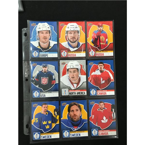 LOT OF 9 WORLD CUP OF HOCKEY STAR CARDS