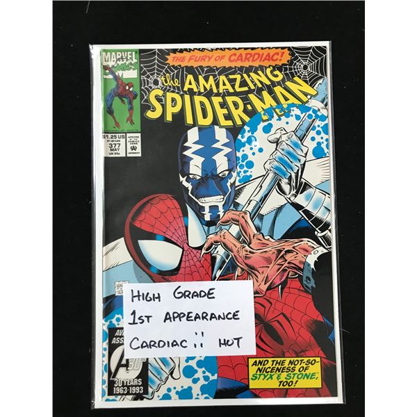 MARVEL COMICS NO.377 THE AMAZING SPIDERMAN (1ST APPEARANCE OF CARDIAC)