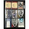 Image 2 : LOT OF 9 NFL JERSEY/PATCH CARDS