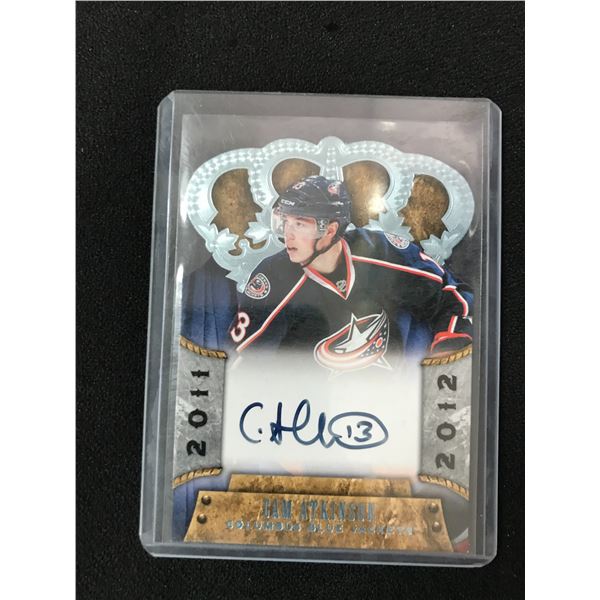 2011-12 PANINI CROWN ROYAL ROOKIE NO.153 CAM ATKINSON AUTOGRAPHED