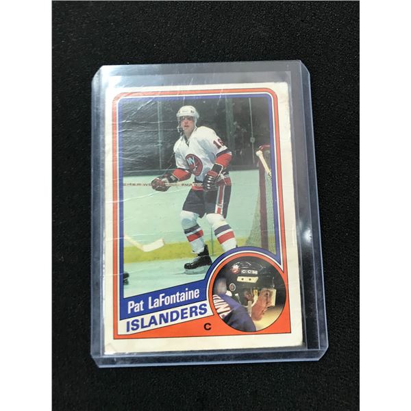 1984 O-PEE-CHEE NO.129 PAT LAFONTAINE ROOKIE CARD