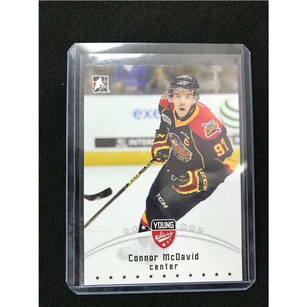 2015 LEAF TARDING CARDS NO.21 CONNOR MCDAVID YOUNG SATARS