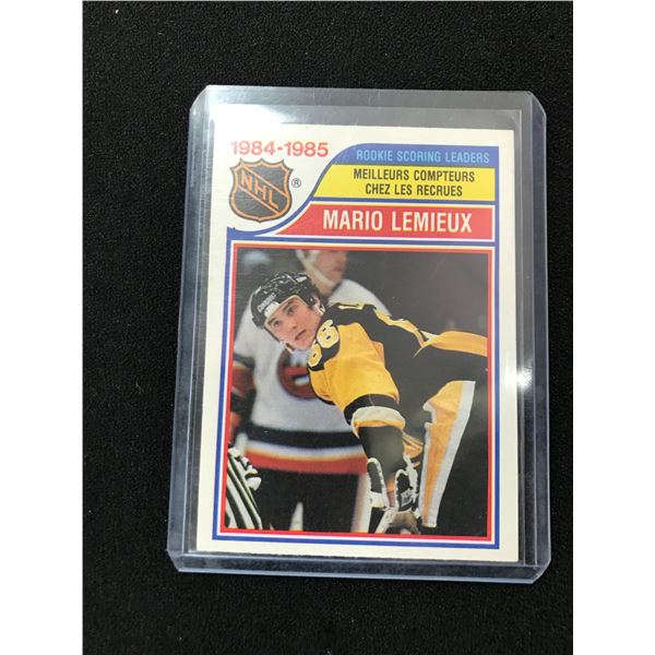 1984-85 O-PEE-CHEE NO.262 MARIO LEMIEUX ROOKIE SCORING LEADERS