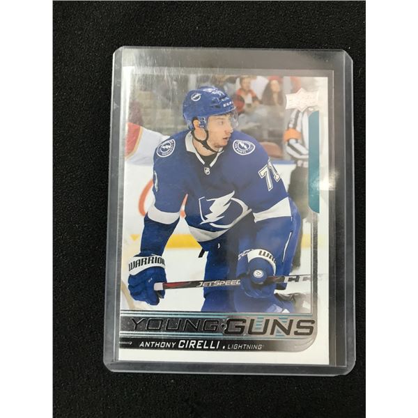 2018-19 UPPER DECK NO.219 ANTHONY CIRELLI YOUNG GUNS