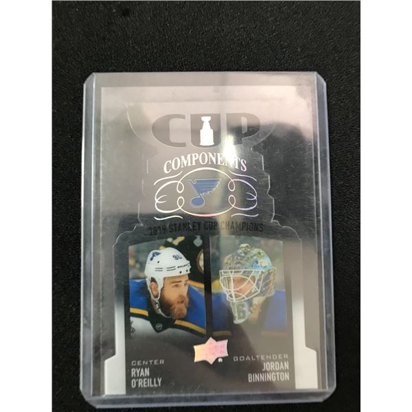 2020-21 UPPER DECK NO.CCPOB JORDAN BINNINGTON AND RYAN O;REILLY CUP COMPONENTSA