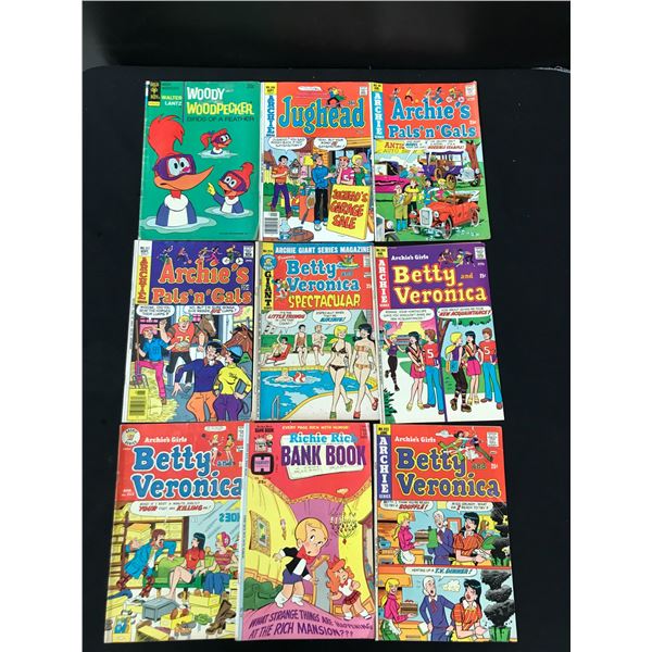 LOT OF 9 COMICS