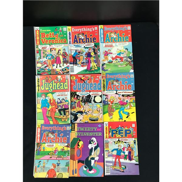 LOT OF 9 COMICS