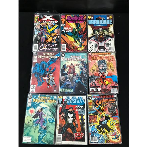 LOT OF 9 COMICS