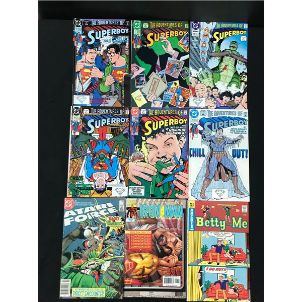 LOT OF 9 COMICS