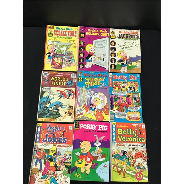 LOT OF 9 COMICS