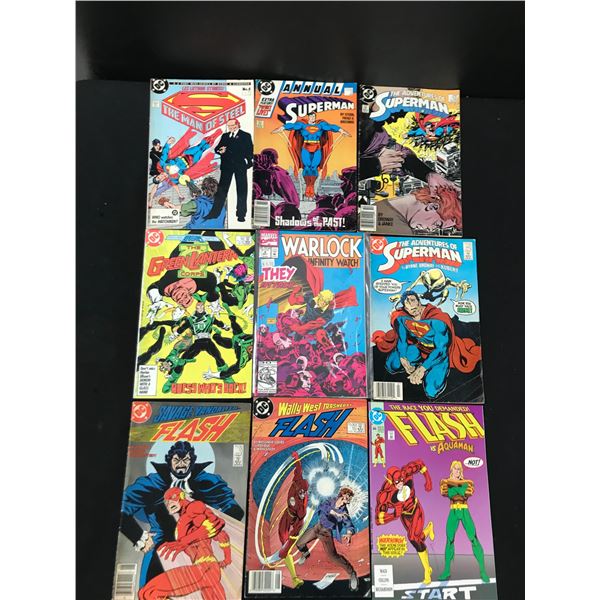 LOT OF 9 COMICS