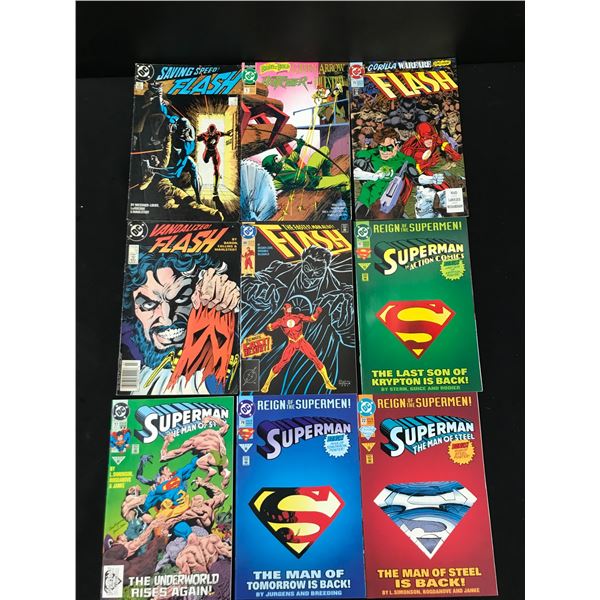 LOT OF 9 COMICS