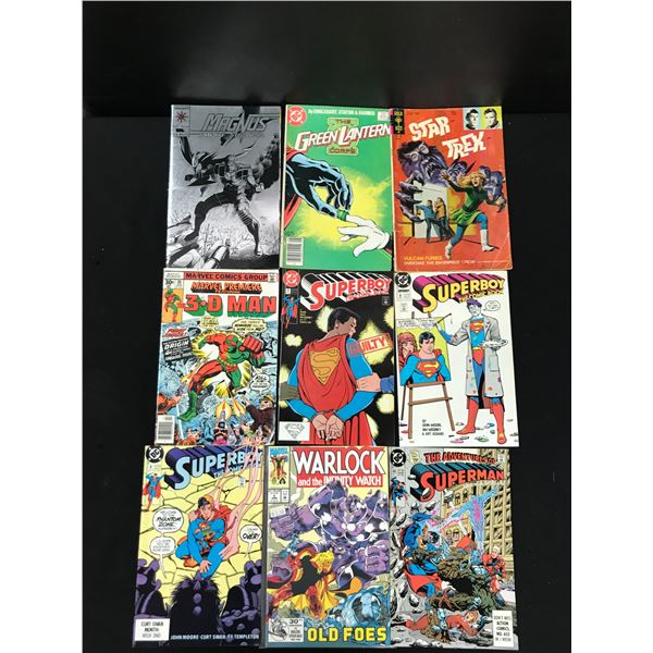 LOT OF 9 COMICS