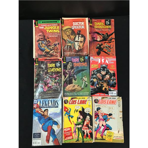 LOT OF 9 COMICS