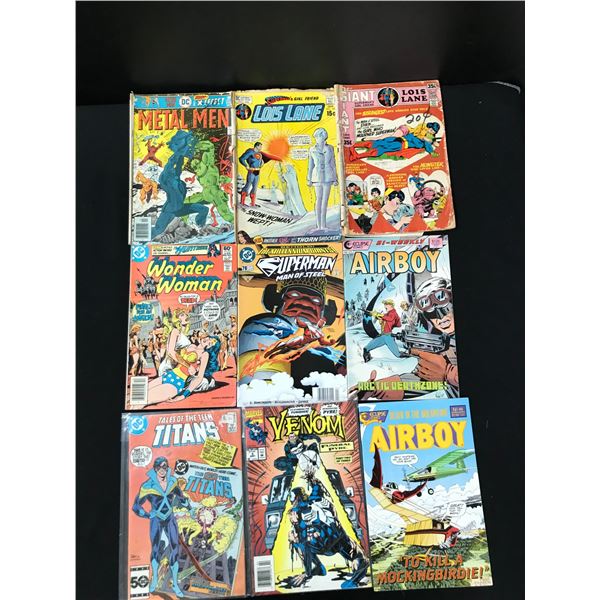 LOT OF 9 COMICS