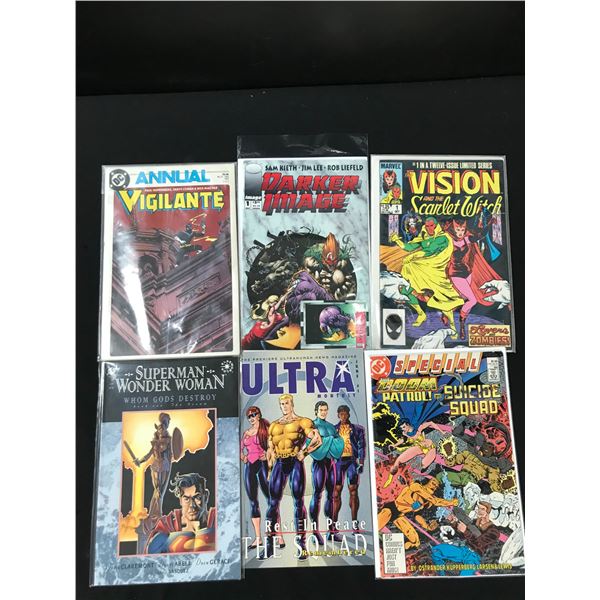 LOT OF 6 MISC COMIC BOOKS (IMAGE/MARVEL/DC)