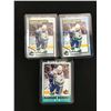 Image 1 : LOT OF 3 OLLI JUOLEVI ROOKIE HOCKEY CARDS