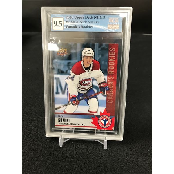 2020 UPPER DECK NHCD NO. CAN-1 NICK SUZUKI CANADA'S ROOKIES (GCG 9.5)