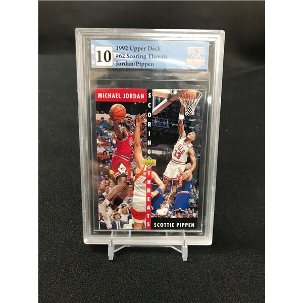 1992 UPPER DECK SCORING THREATS NO. 62 JORDAN/PIPPEN (GCG 10)