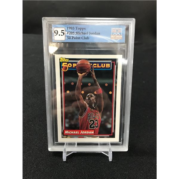 1993 TOPPS MICHAEL JORDAN NO. 205 (GCG 9.5)