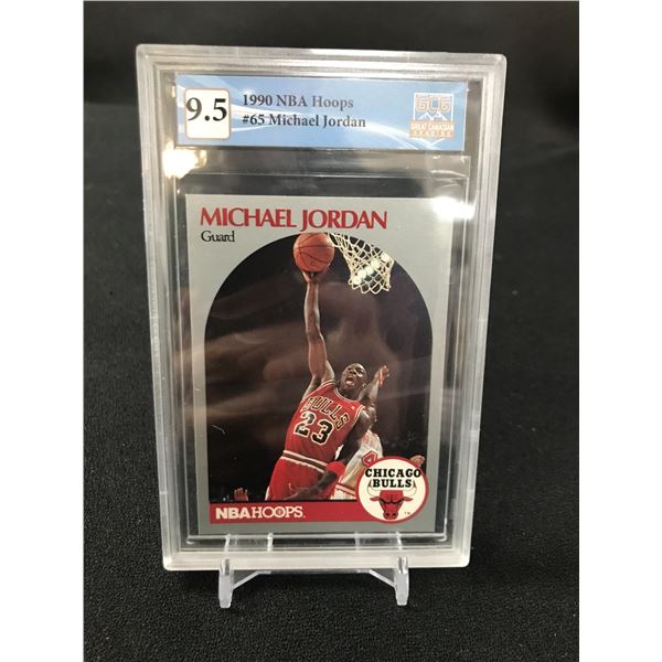 1990 NBA HOOPS MICHAEL JORDAN NO. 65 (GCG 9.5)