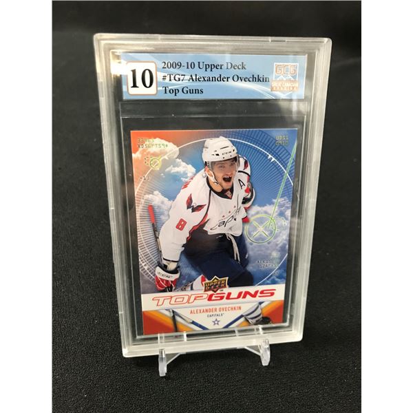 2009-10 UPPER DECK ALEXANDER OVECHKIN TOP GUNS NO. TG7 (GCG 10)