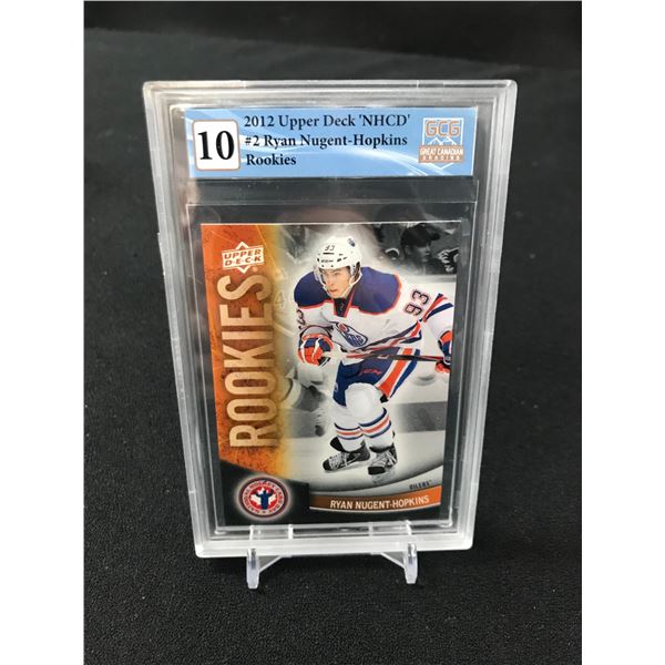 2012 UPPER DECK NHCD RYAN NUGEN-HOPKINS ROOKIE CARD NO. 2 (GCG 10)