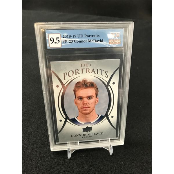 2018-19 UD PORTRAITS CONNOR MCDAVID NO.P-23 (GCG 9.5)