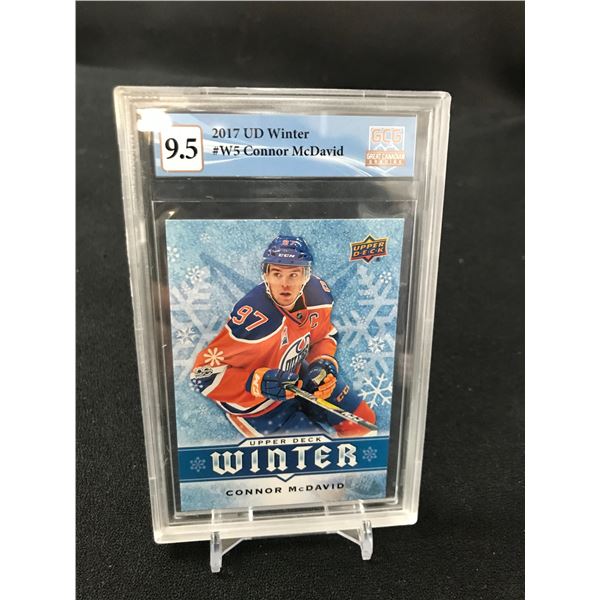 2017 UD WINTER CONNOR MCDAVID NO. W5 (GCG 9.5)