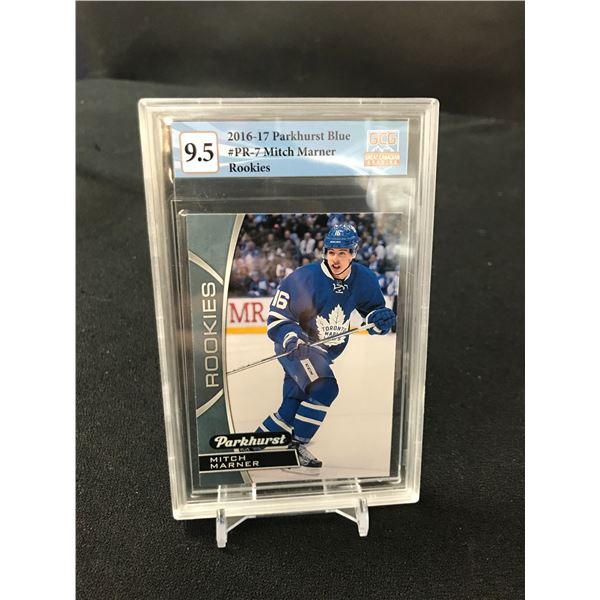 2016-17 PARKHURST BLUE ROOKIE CARD MITCH MARNER NO. PR-7 (GCG 9.5)