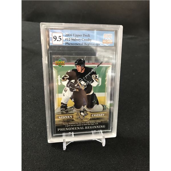 2006 UPPER DECK SIDNEY CROSBY NO. 12 (GCG 9.5)