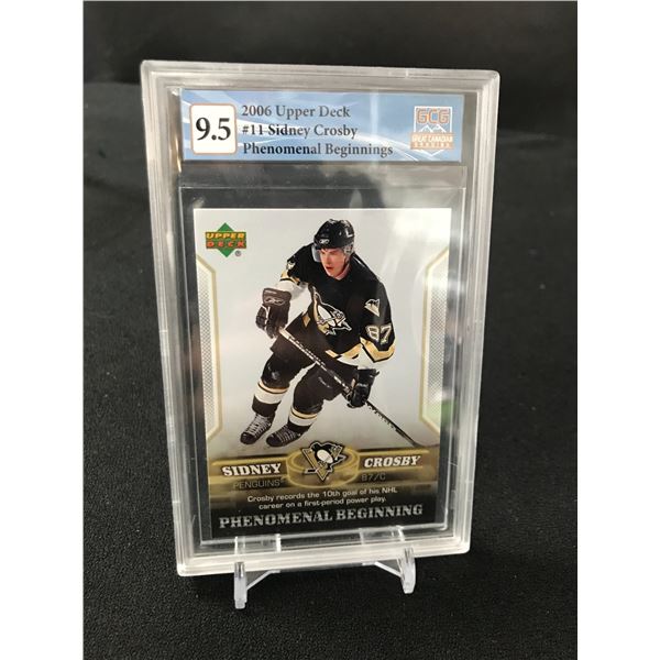 2006 UPPER DECK SIDNEY CROSBY NO. 11 (GCG 9.5)