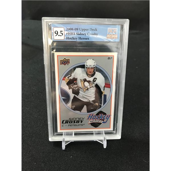 2008-09 UPPER DECK SIDNEY CROSBY NO. HH1 (GCG 9.5)