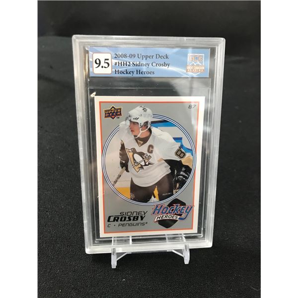 2008-09 UPPER DECK SIDNEY CROSBY NO. HH2 (GCG 9.5)