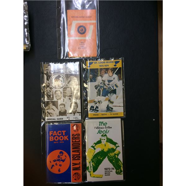 LOT OF VINTAGE NHL HOCKEY YEARBOOK/FACT BOOKS)